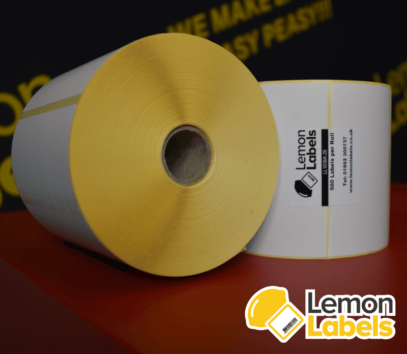 LL1039-20 - 101.6 x 152.4mm Direct Thermal Paper Labels With Permanent Adhesive on 25mm Cores For Zebra GK420D / LP2844