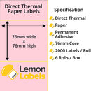 Zebra Printer Labels - Thermal Eco Labels For Zebra Printers