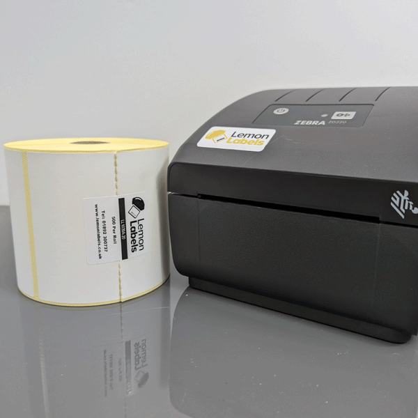 4 x 6" Thermal Labels From Lemon Labels For Zebra GK420D / ZD420 / LP2844 With Perforations