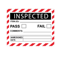 Inspected Pass / Fail Check Box Labels - 100 x 75mm Labels | Warning Labels | PPI Labels