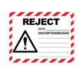 Reject Labels - 100 x 75mm Labels | Warning Labels | PPI Labels