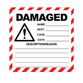 Square Damaged Reject Labels - 100 x 100mm Labels | Warning Labels | PPI Labels