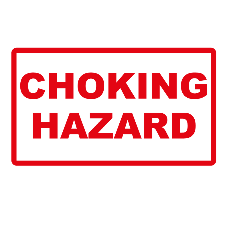 Choking Hazard Labels - 70 x 40mm Labels | Warning Labels | PPI Labels