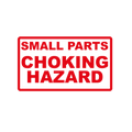Small Parts Choking Hazard - 70 x 40mm Labels | Warning Labels | PPI Labels