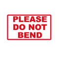 Please Do Not Bend Labels - 70 x 40mm Labels | Warning Labels | PPI Labels