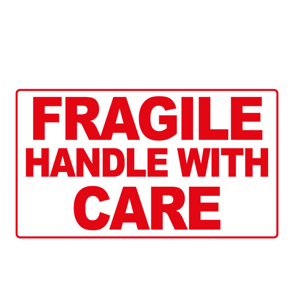 Fragile Handle With Care Labels - 70 x 40mm Labels | Warning Labels | PPI Labels