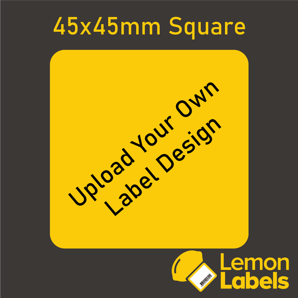 Upload Your Own Design Printed Label - 45x45mm Square