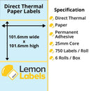 Zebra Printer Labels - Thermal Eco Labels For Zebra Printers