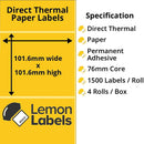 Zebra Printer Labels - Thermal Eco Labels For Zebra Printers