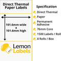 Zebra Printer Labels - Thermal Eco Labels For Zebra Printers