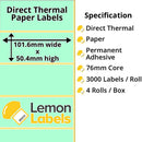 Zebra Printer Labels - Thermal Eco Labels For Zebra Printers