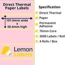 Zebra Printer Labels - Thermal Eco Labels For Zebra Printers
