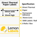 Zebra Printer Labels - Thermal Eco Labels For Zebra Printers