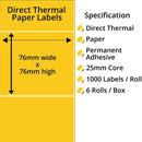 Zebra Printer Labels - Thermal Eco Labels For Zebra Printers
