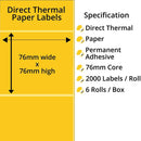 Zebra Printer Labels - Thermal Eco Labels For Zebra Printers
