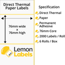 Zebra Printer Labels - Thermal Eco Labels For Zebra Printers
