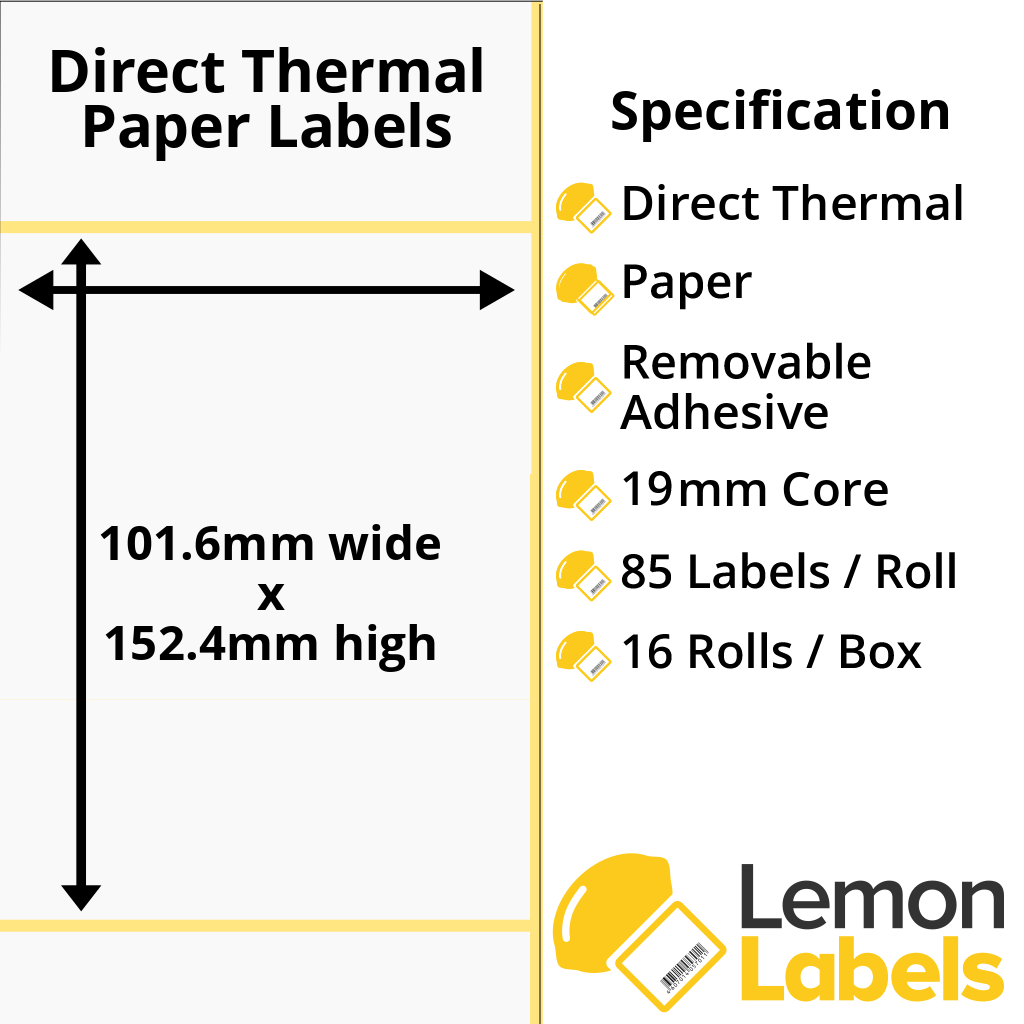 Labels For Zebra ZQ520 | ZQ620 | ZQ630 Mobile Printers On 19mm Cores