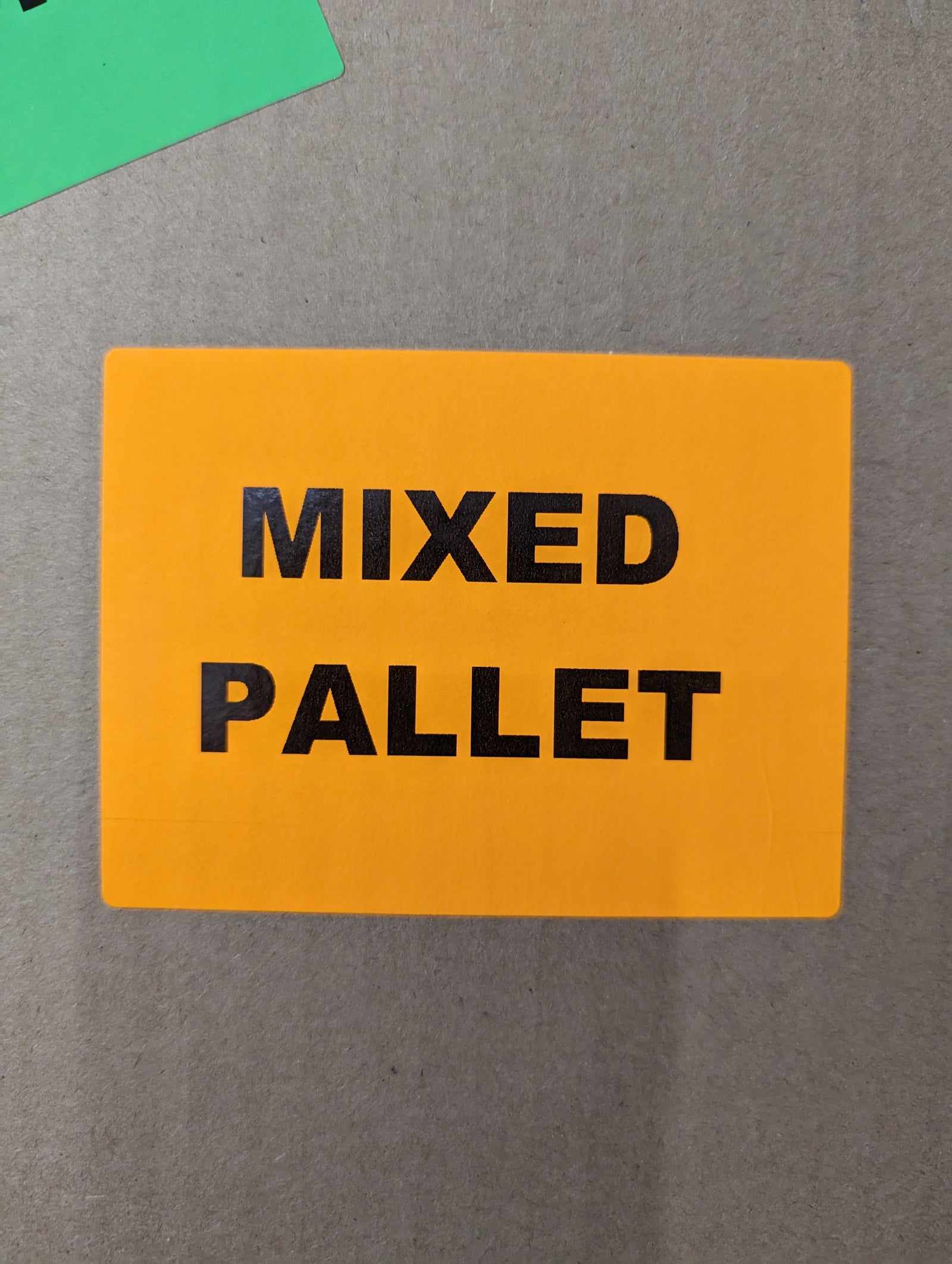 Green Rework Labels High Visibility Warehouse Packaging Labels For Rework Departments