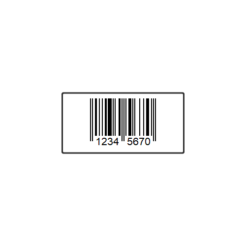 Custom Printed Barcode Labels - EAN 8 / EAN 13 - Roll Of 1000
