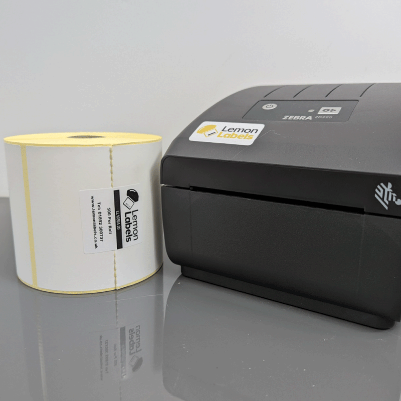 Zebra top thermal labels