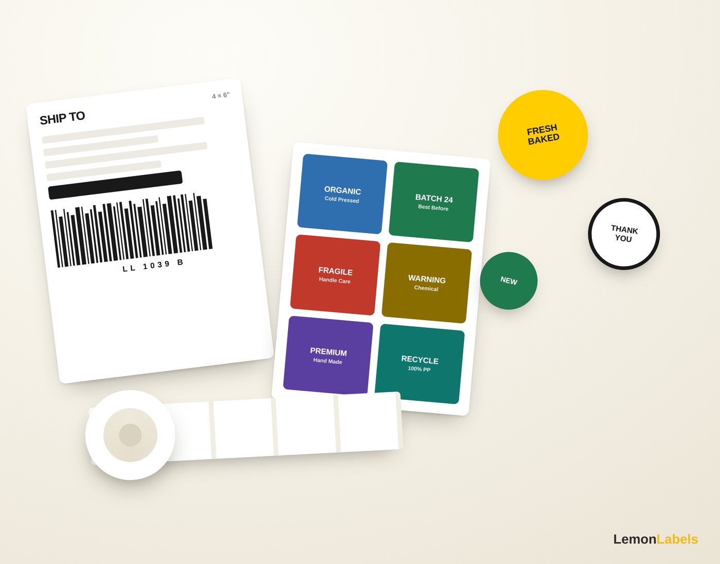 Custom label design & print